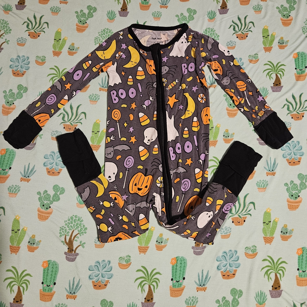 Little Sleepies Hey Boo Halloween Zippy